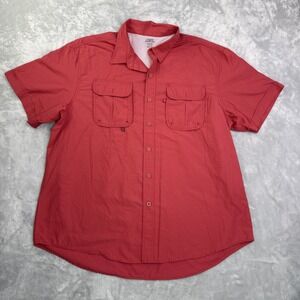 Izod Saltwater Coral Vented Fishing Shirt Men's Size XXL